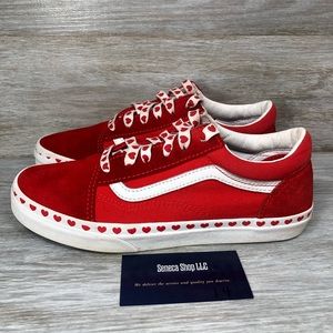 completely red vans